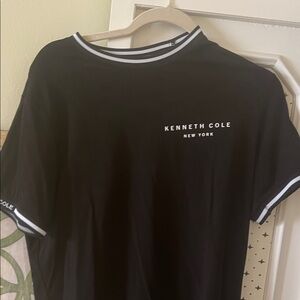 Kenneth Cole Black Tee with White Accents